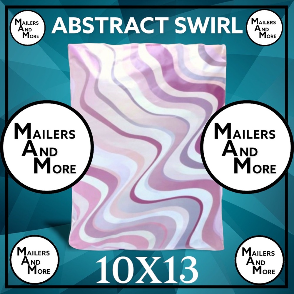 25 10X13 Poly Mailers Abstract Swirl PRICE IS FIRM HOST PICK - Picture 8 of 11